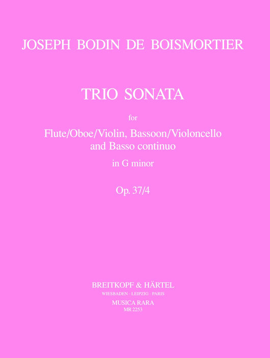 Boismortier, Joseph Bodin de: 5 Trio Sonatas Op. 37