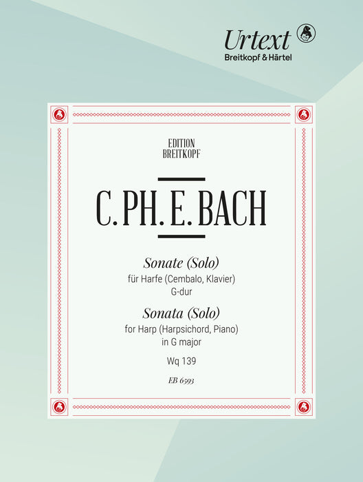 Bach, Carl Philipp Emanuel: Sonata (Solo) in G major Wq 139