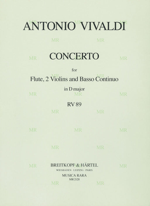 Vivaldi, Antonio: Concerto in D major RV 89