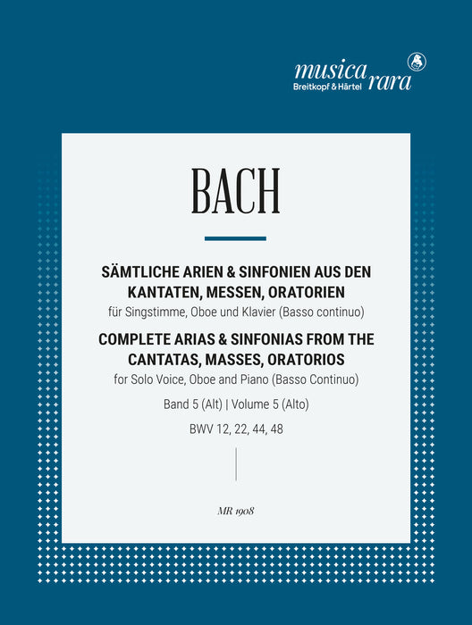 Bach, Johann Sebastian: Complete Arias and Sinfonias