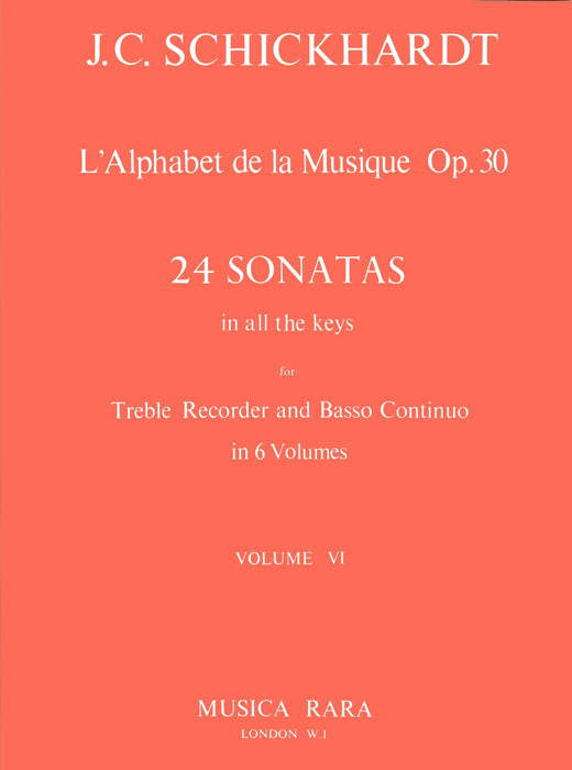 Schickhardt, Johann Christian: L'Alphabet de la Musique Op. 30