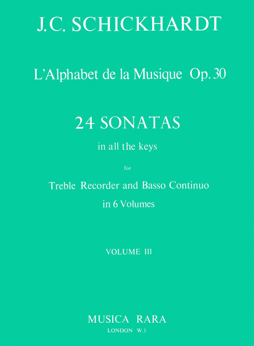 Schickhardt, Johann Christian: L'Alphabet de la Musique Op. 30