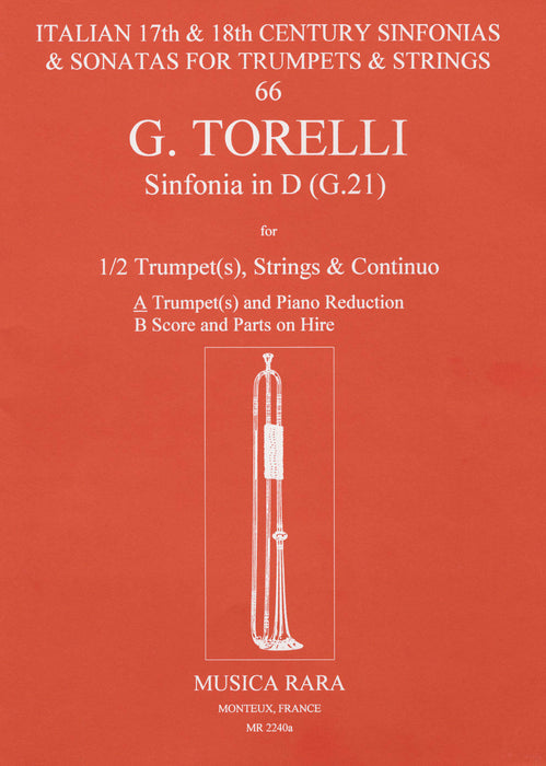 Torelli, Giuseppe: Sinfonias in D