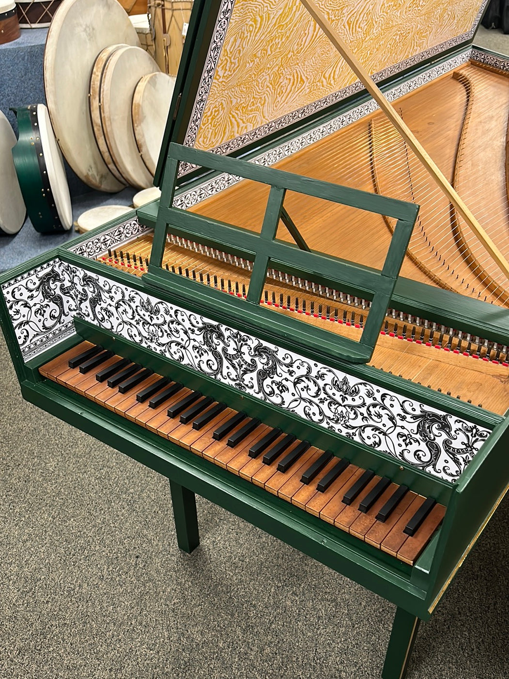 Single Manual Flemish Harpsichord made from Zuckermann Kit (Previously