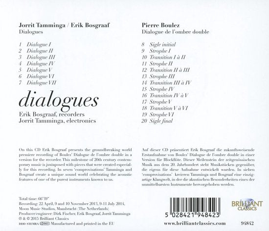 Erik Bosgraaf • Dialogues (CD)