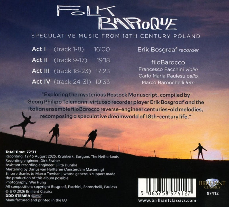 Erik Bosgraaf & filoBarocco • Folk Baroque (CD)