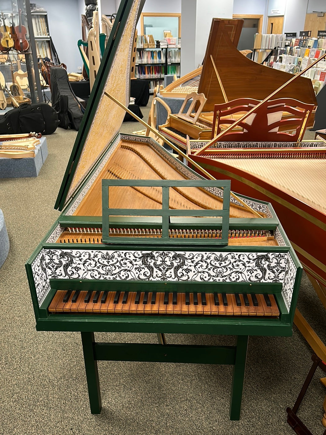 Single Manual Flemish Harpsichord made from Zuckermann Kit (Previously