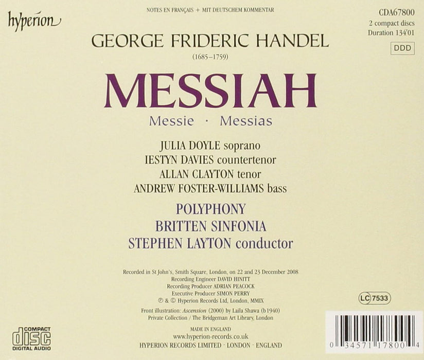 Polyphony & Britten Sinfonia • Handel Messiah (2CD)