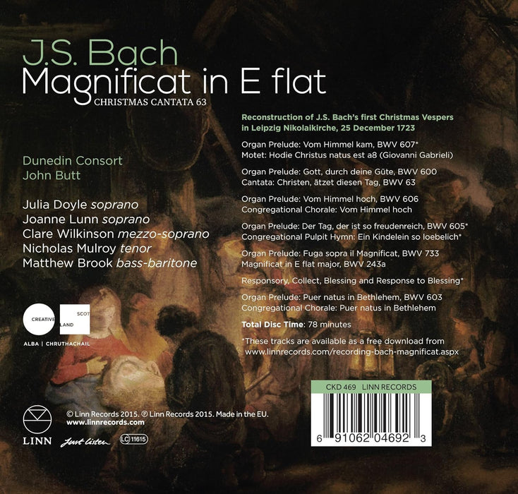 Dunedin Consort • Bach Magnificat: Christmas Cantata 63 (CD)