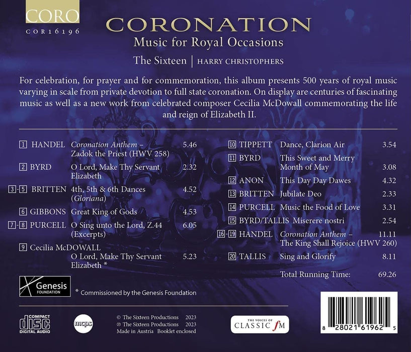 The Sixteen • Coronation: Music for Royal Occasions (CD)