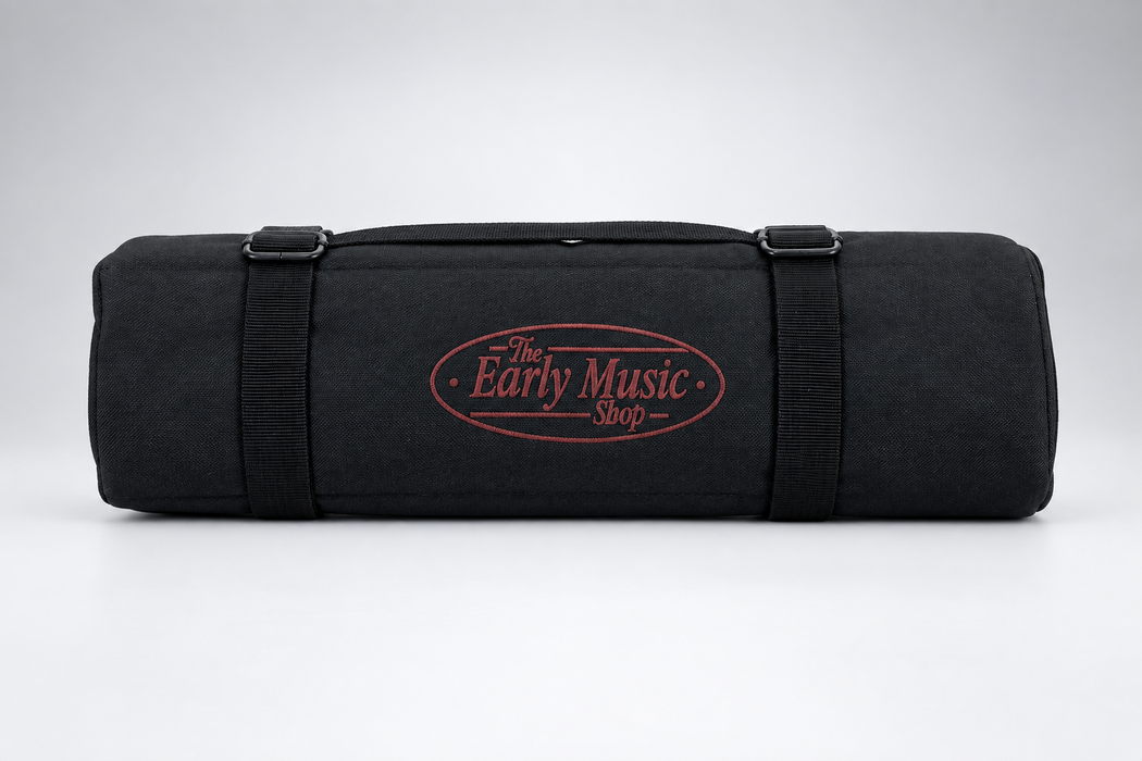 EMS 6 Slot Fleece Lined Recorder Roll Bag, Black Canvas Exterior