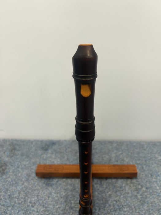 Soprano Recorder (a415) after Wyne in Stained Boxwood by Blezinger (Previously Owned)