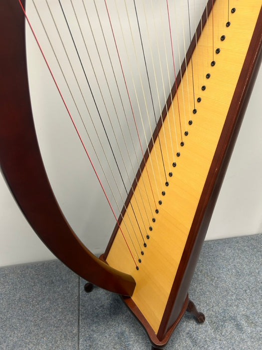 Camac Hermine 34 String Harp in Mahogany with Padded Bag (Previously Owned)