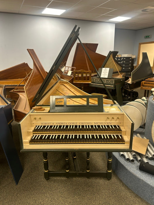 Double Manual Harpsichord after Dulcken by Robert and Andrea Goble, 1974 (Previously Owned)