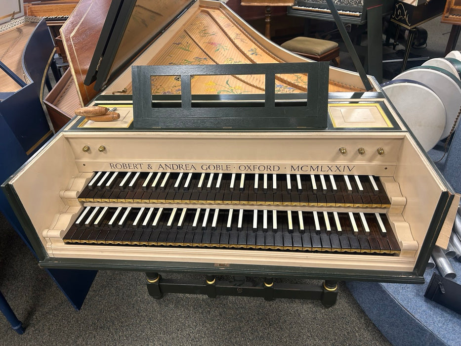 Double Manual Harpsichord after Dulcken by Robert and Andrea Goble, 1974 (Previously Owned)