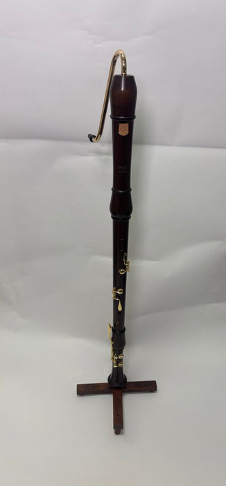 Moeck Flauto Rondo Crook Bass Recorder in Stained Maple (Reconditioned)