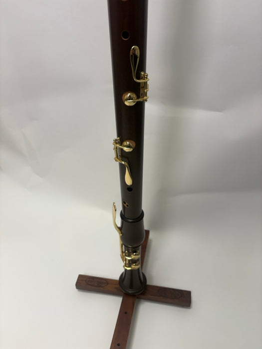 Moeck Flauto Rondo Crook Bass Recorder in Stained Maple (Reconditioned)