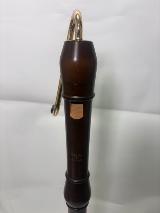 Moeck Flauto Rondo Crook Bass Recorder in Stained Maple (Reconditioned)