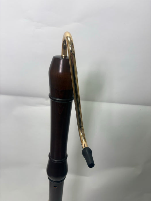 Moeck Flauto Rondo Crook Bass Recorder in Stained Maple (Reconditioned)