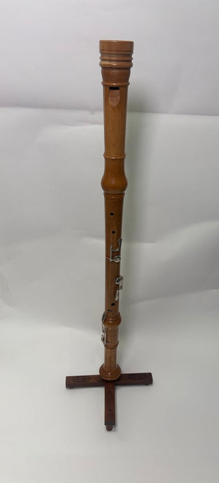 Dolmetsch Bass Recorder in Pearwood with Single Key (Reconditioned)
