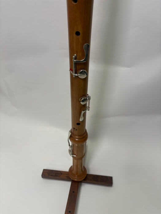 Dolmetsch Bass Recorder in Pearwood with Single Key (Reconditioned)