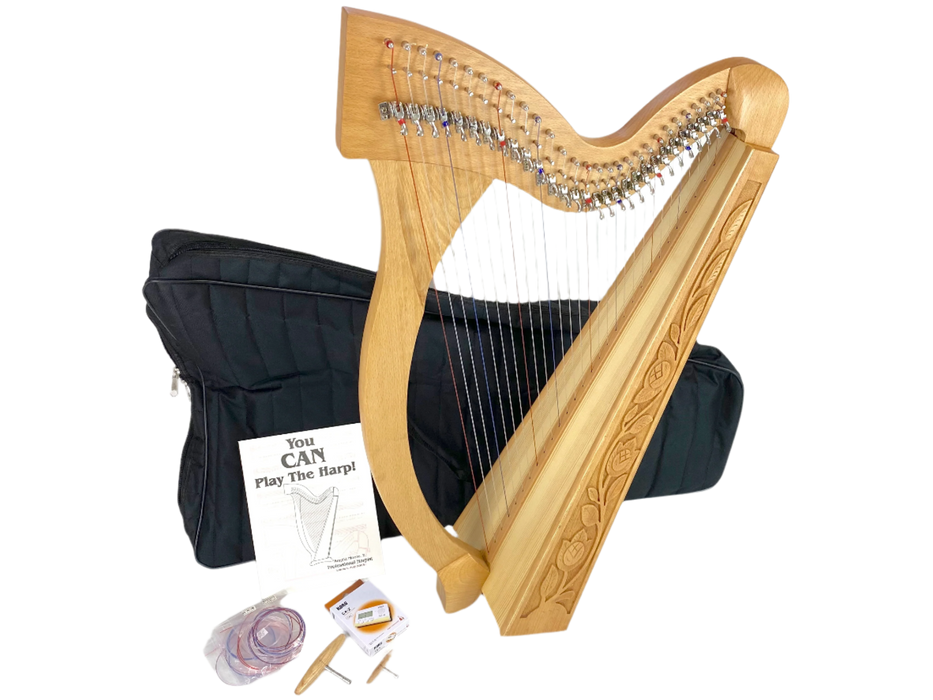 Gold Harp Bundle - Heritage 29-String Minstrel Harp