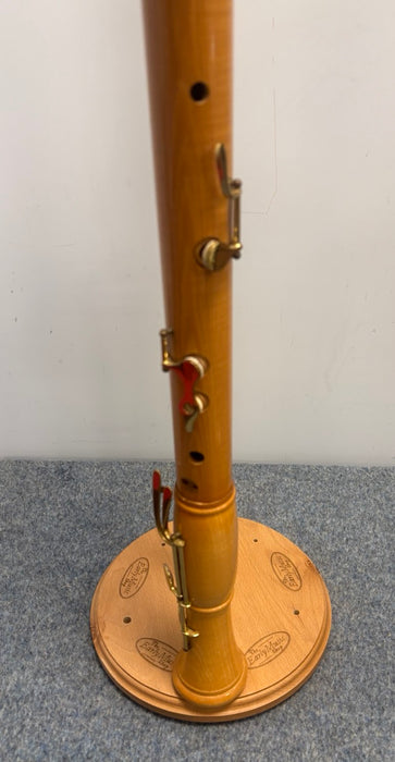 Roessler Bass Recorder in Maple with Double Key (Reconditioned)