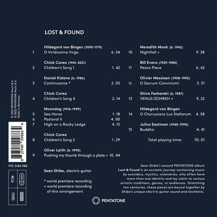 Sean Shibe • Lost & Found (CD)