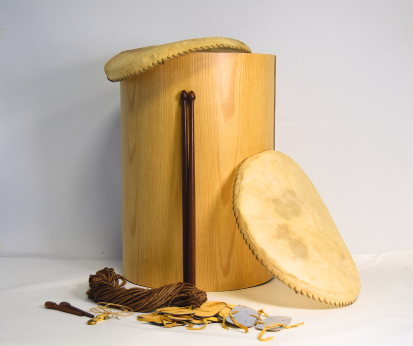 EMS 13.5" Ø x 19" Long Shell Medieval Drum Kit with drum stick