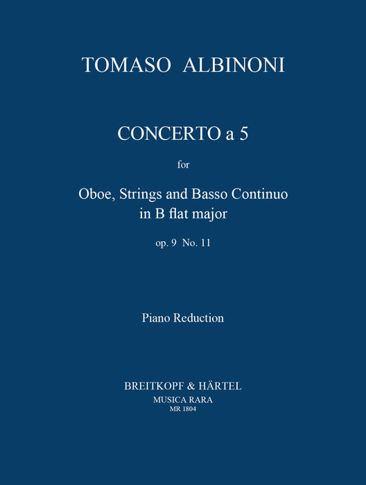 Albinoni, Tomaso: Concerto a 5 in B Op. 9/11