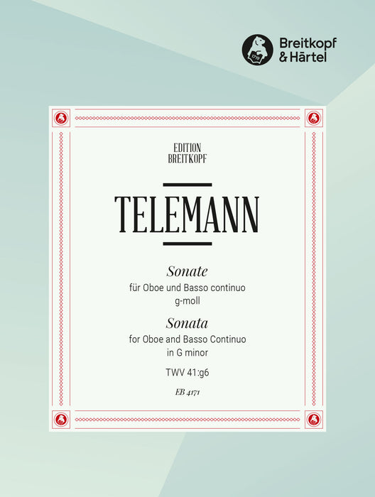 Telemann, Georg Philipp: Sonata in G minor TWV 41:g6