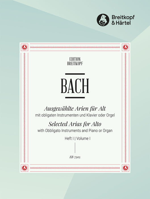 Bach, Johann Sebastian: Selected Arias for Alto