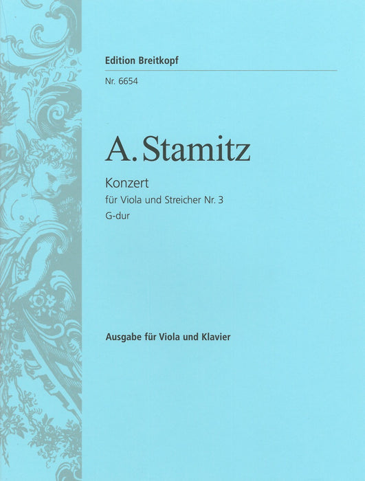 Stamitz, Anton: Viola Concerto No. 3 in G major