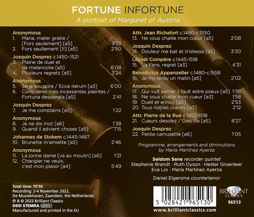 Seldom Sene • Fortune Infortune: A Portrait of Margaret of Austria (CD)