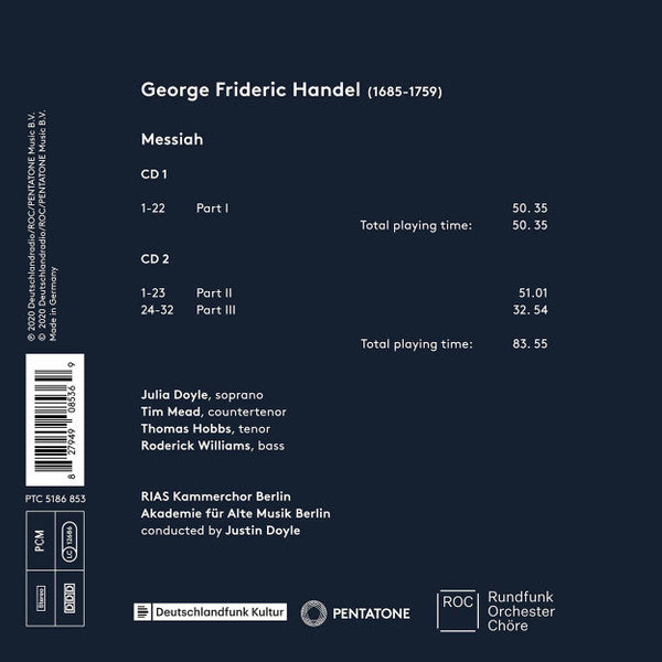 Akademie Für Alte Musik Berlin & RIAS Kammerchor • Handel: Messiah (2CD)