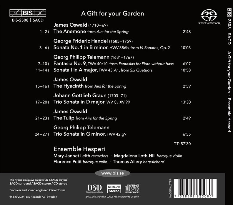 Ensemble Hesperi • A Gift For Your Garden (CD)