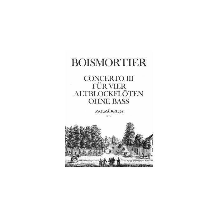 Boismortier: Concerto III F Major - 4 treble recorders without bass