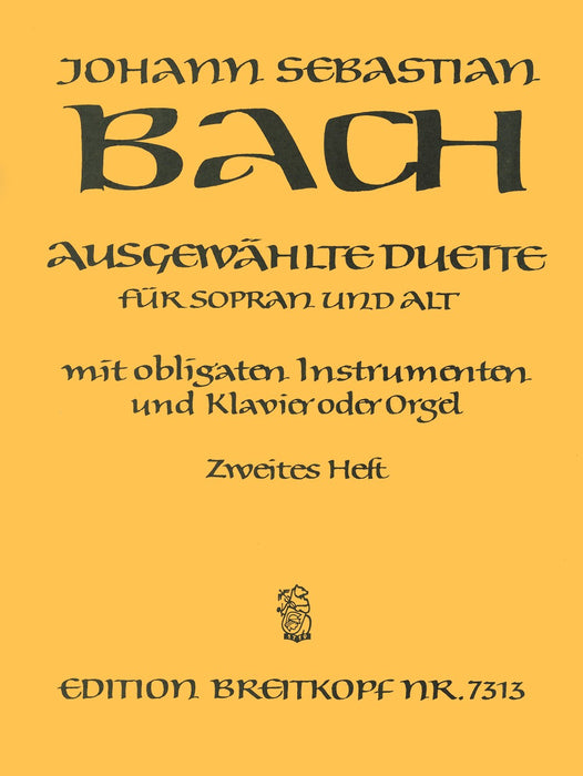 Bach, Johann Sebastian: Selected Duets for Soprano and Alto