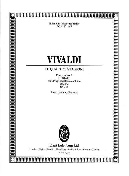 Vivaldi, Antonio: Le quattro stagioni (The four seasons) Op. 8/2 RV 315