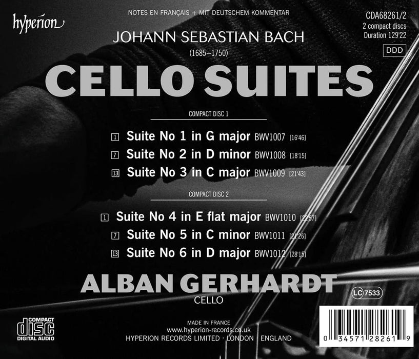 Alban Gerhardt • Bach: The Cello Suites (2CD)