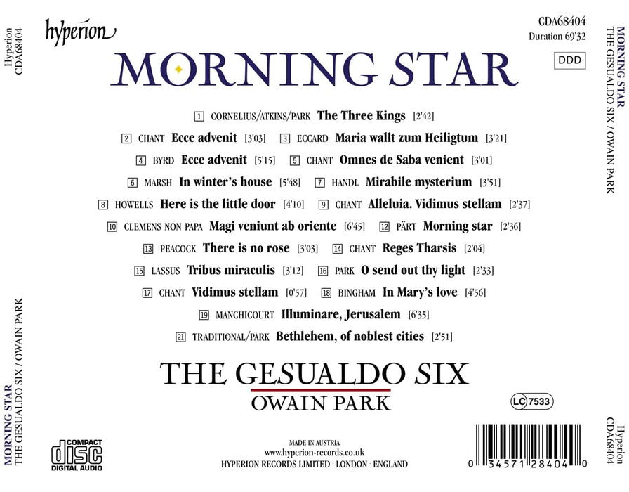 The Gesualdo Six • Morning Star (CD)