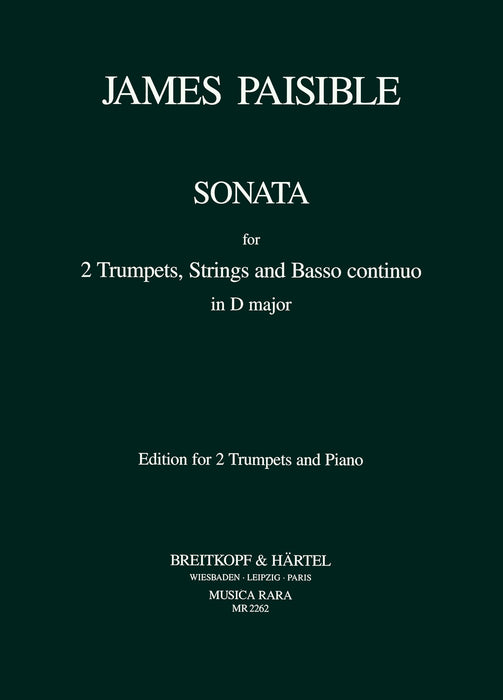 Paisible, James: Sonata in D major