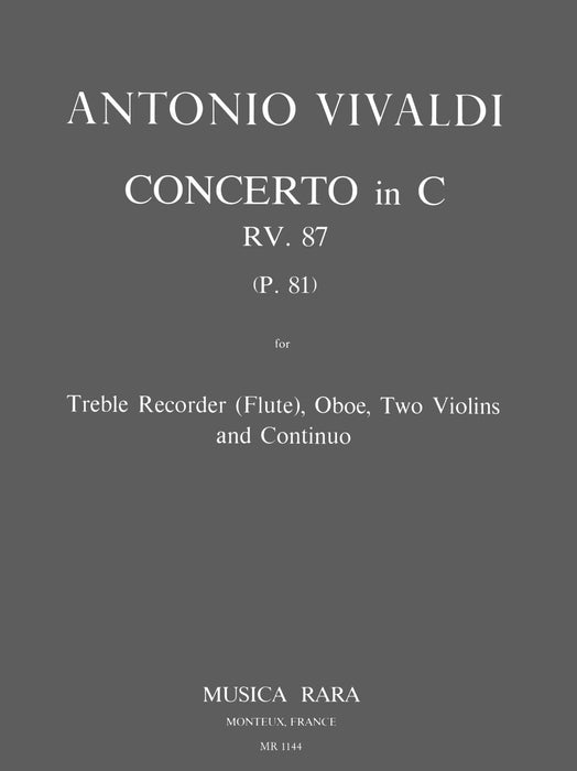 Vivaldi, Antonio: Concerto in C major RV 87