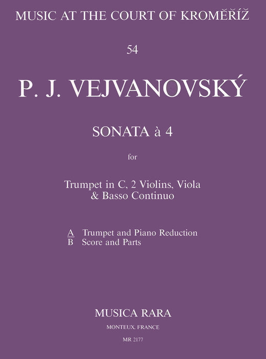 Vejvanowsky, Pavel Joseph: Sonata a 4 in G minor