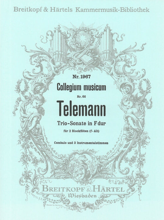 Telemann, Georg Philipp: Trio Sonata in F major