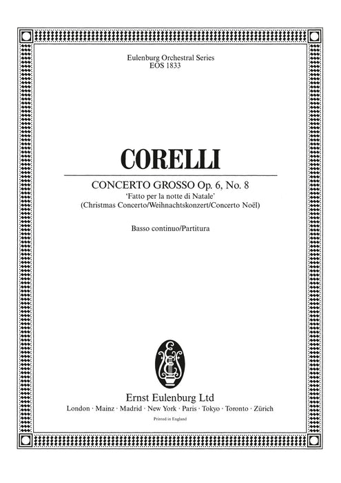 Corelli, Arcangelo: Concerto grosso Op. 6 No. 8 in G minor