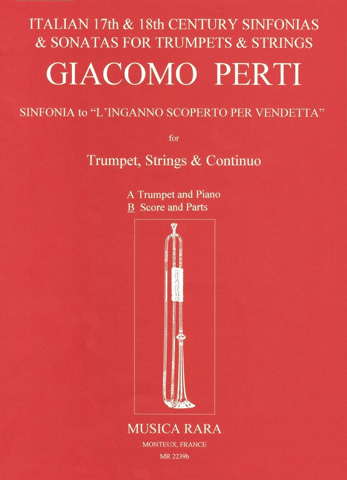 Perti, Giacomo Antonio: Sinfonia zu “L'Inganno Scoperto per Vendetta”