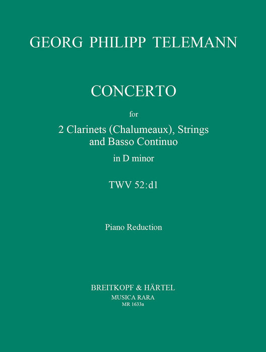 Telemann, Georg Philipp: Concerto in D minor TWV 52:d1