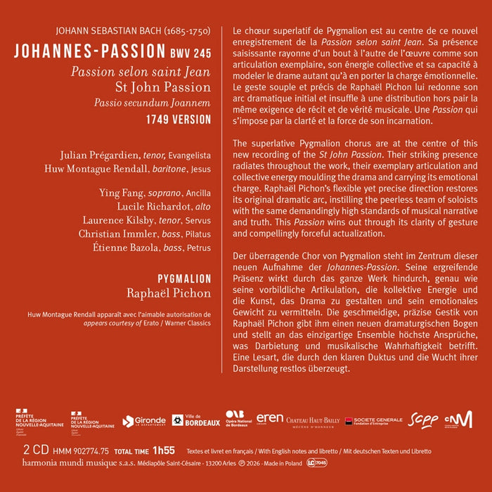 Pygmalion • Bach: Johannes-Passion (2CD)