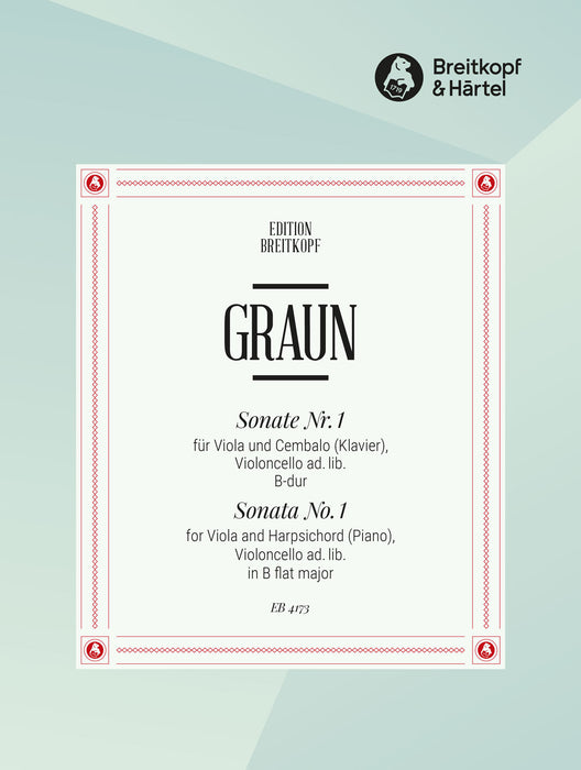 Graun, Johann Gottlieb: Sonata No. 1 in Bb major